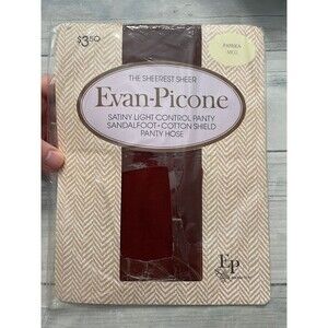 NEW! Vintage Vtg Evan-Picone Sheer Pantyhose, Paprika, Size Medium